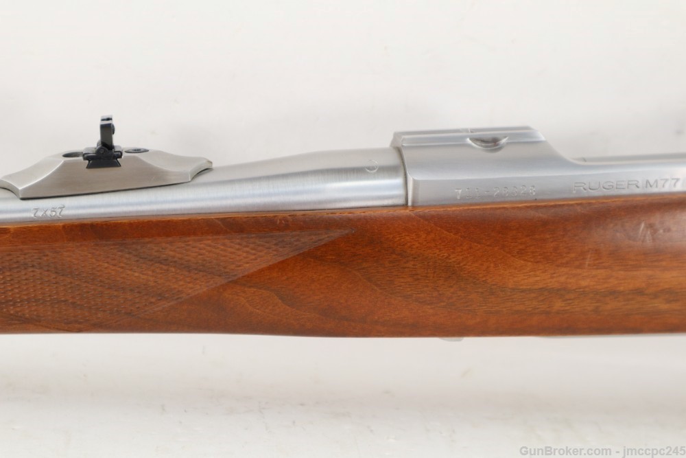 Rare Very Nice RSI Stainless Ruger M77 Hawkeye 7x57 Bolt Action Rifle 18" -img-4