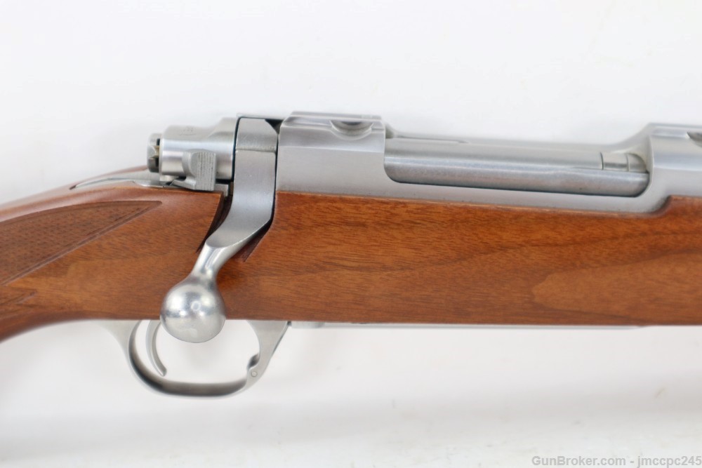 Rare Very Nice RSI Stainless Ruger M77 Hawkeye 7x57 Bolt Action Rifle 18" -img-12