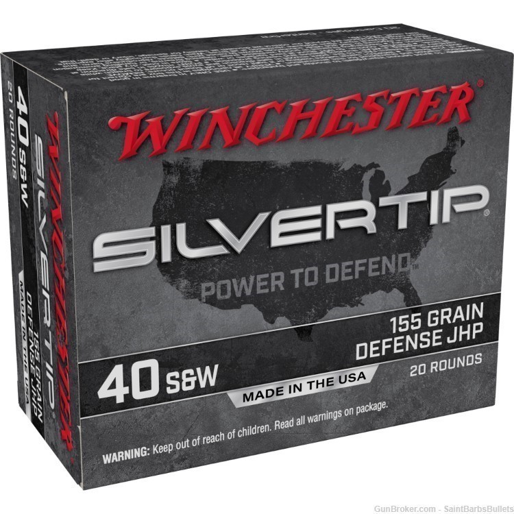 Winchester Silvertip .40 S&W 155 Grain Hollow Point - 20 Rounds-img-0