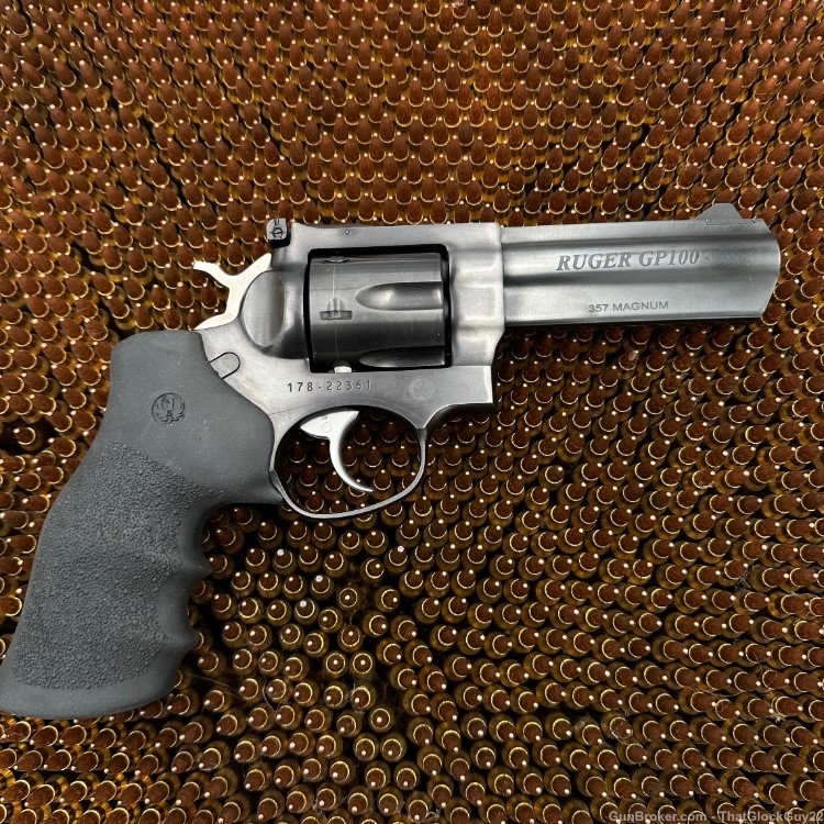 Ruger Blued GP100 GP141 .357 Magnum 4” Case Paperwork-img-2