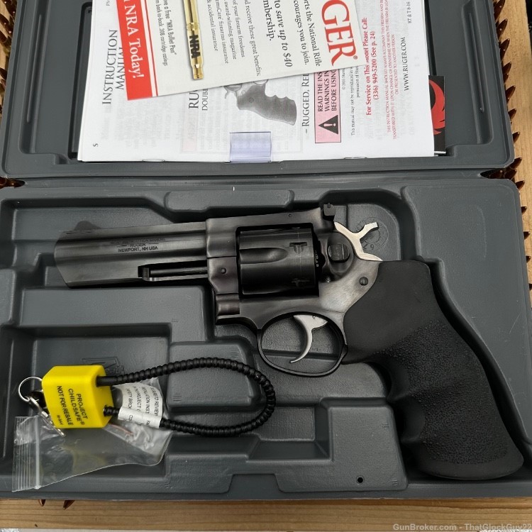 Ruger Blued GP100 GP141 .357 Magnum 4” Case Paperwork-img-0