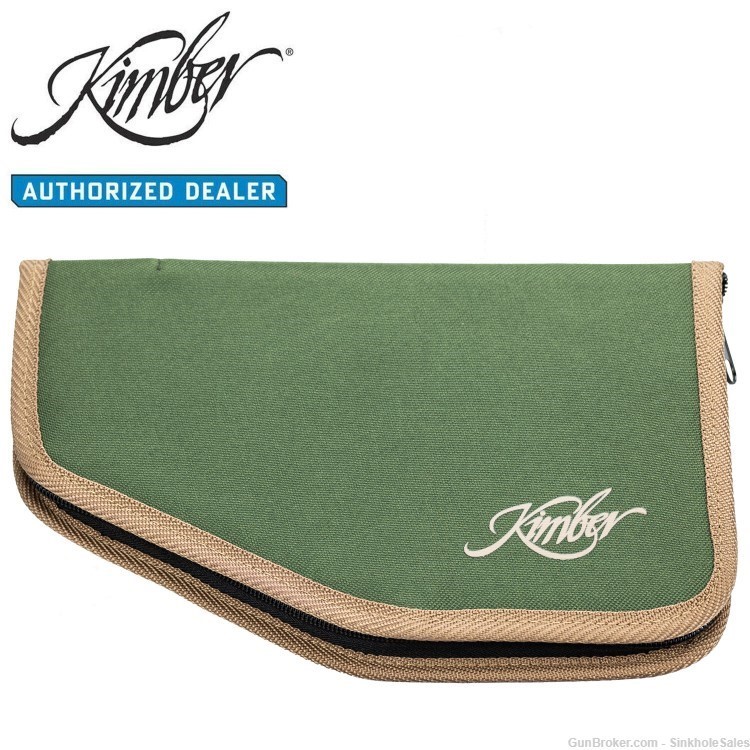 Kimber 1911 / Micro 9 Handgun Soft Case w/ Logo Green 1300728A-img-0