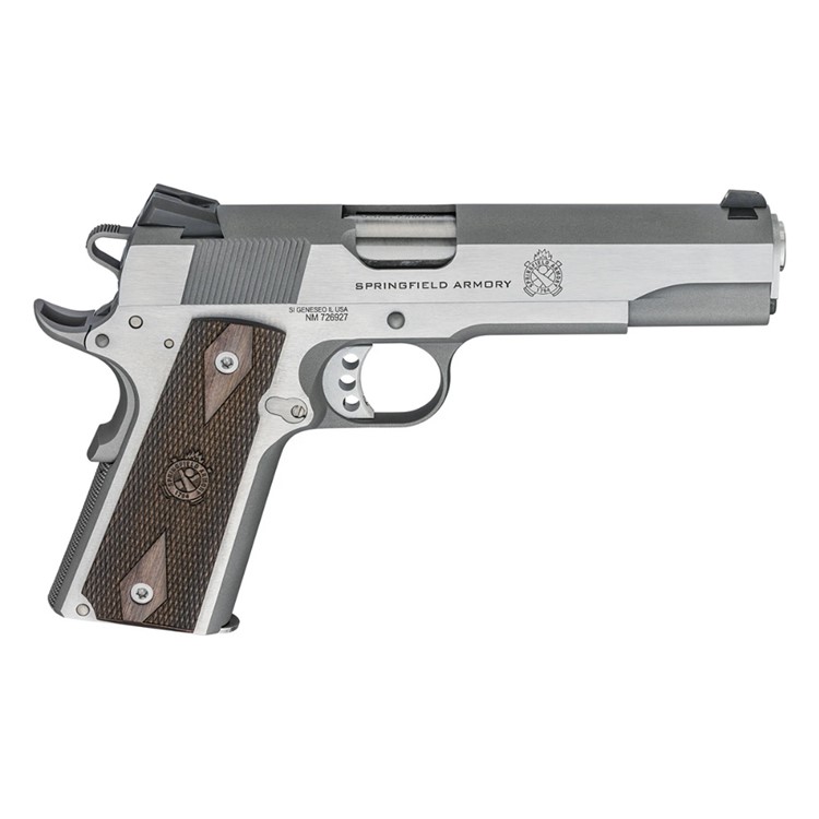 SPRINGFIELD ARMORY 1911 Garrison 45 ACP 5in 7+1rd Stainless Steel Pistol-img-1