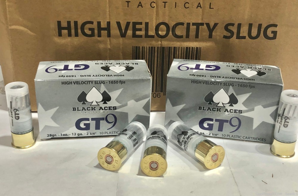 Black Aces Tactical GT-9 High Velocity Slug 12 gauge-Reduced shippin-img-1