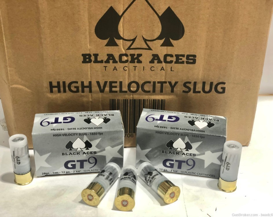 Black Aces Tactical GT-9 High Velocity Slug 12 gauge-Reduced shippin-img-2