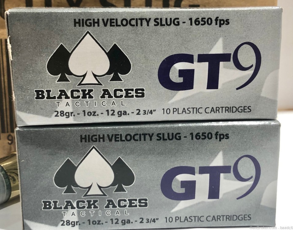 Black Aces Tactical GT-9 High Velocity Slug 12 gauge-Reduced shippin-img-0