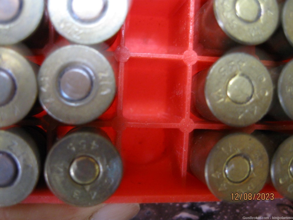 32 rnds 455 Webley and 450 Adams 2 Diff Caliber Orig Service Revolver Ammos-img-5