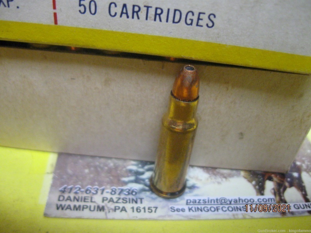 RARE Now 256 Win Mag Original Super-X Box 50 rds 60 gr HP Ammo; more avail-img-4
