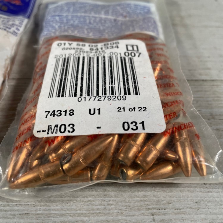 Winchester 22 Cal 55gr Reloading Bullets 200 Count WB556MC55-img-2
