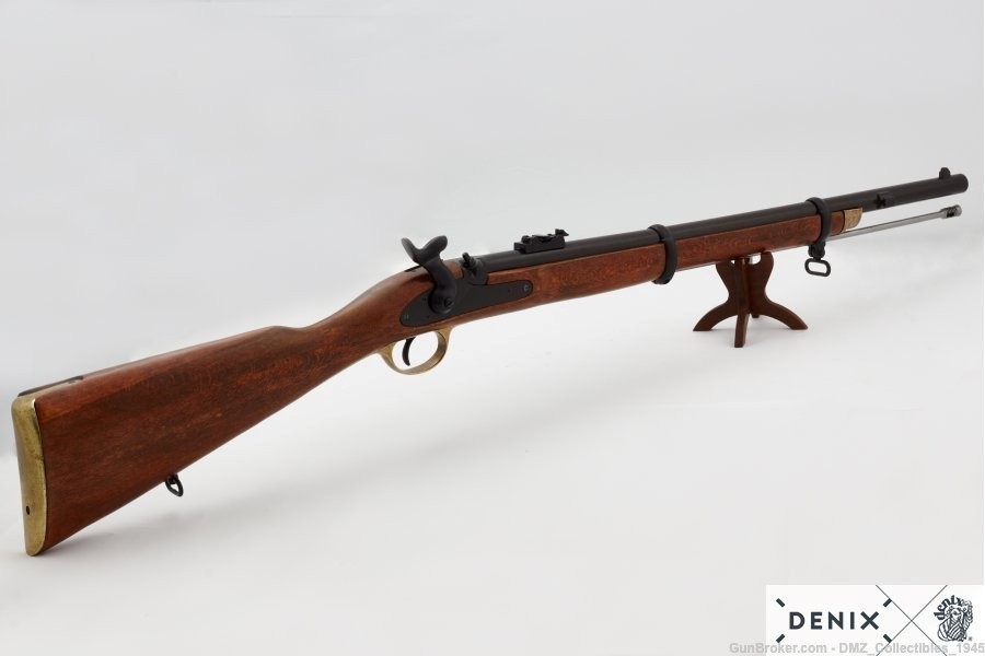 Civil War Replica Enfield 1860 Musketoon Carbine Non Firing Denix-img-3