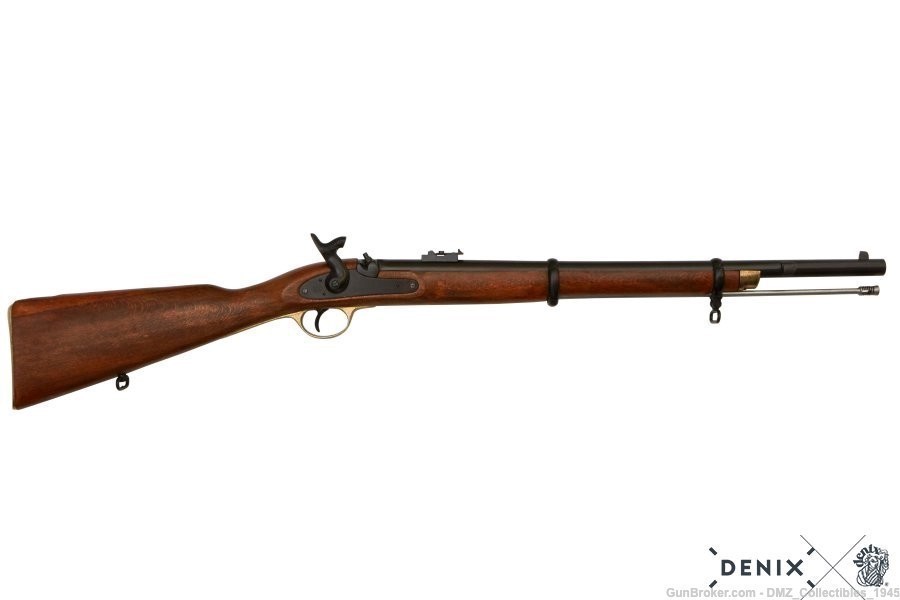 Civil War Replica Enfield 1860 Musketoon Carbine Non Firing Denix-img-0