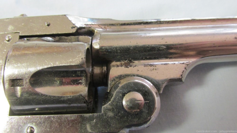 1890 Antique/No FFL Nickel 1st Model S&W Safety Hammerless .32-img-16