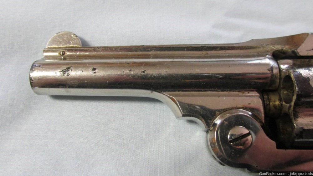 1890 Antique/No FFL Nickel 1st Model S&W Safety Hammerless .32-img-7
