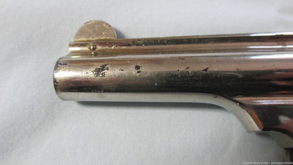 1890 Antique/No FFL Nickel 1st Model S&W Safety Hammerless .32-img-8