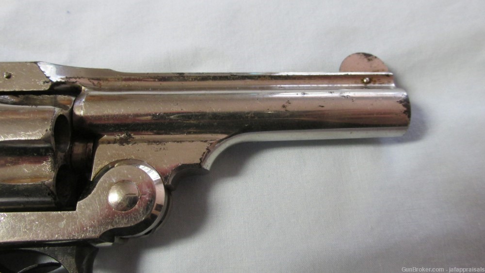 1890 Antique/No FFL Nickel 1st Model S&W Safety Hammerless .32-img-17
