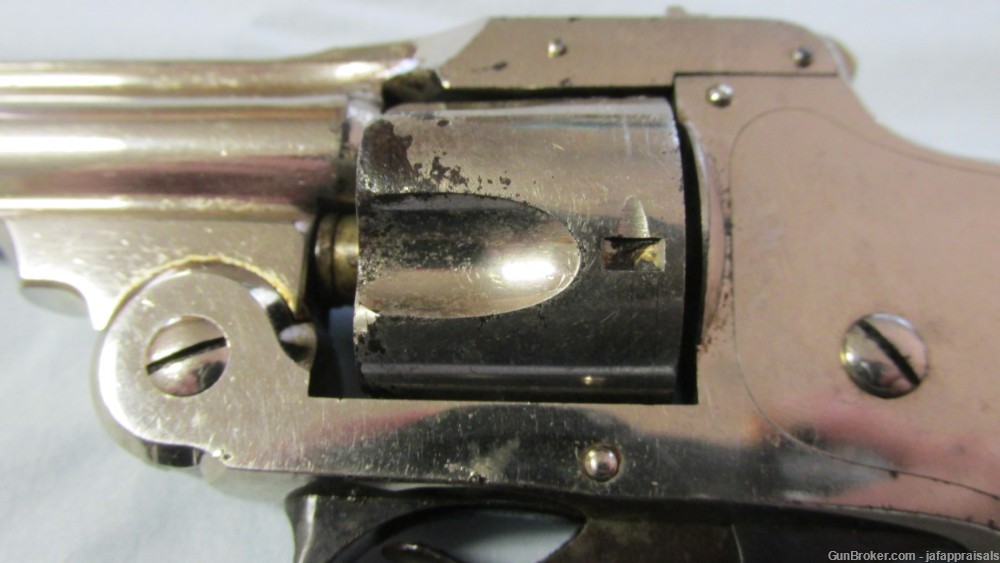 1890 Antique/No FFL Nickel 1st Model S&W Safety Hammerless .32-img-6