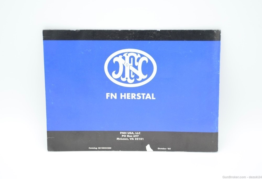 FNH FN PS90 RIFLE MANUAL/INSTRUCTION BOOKLET 5.7 X 28MM FNH ARMORERS Rare-img-3