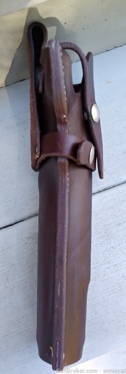 NOS fine vintage leather George Lawrence holster for RUGER blackhawk 44 mag-img-7