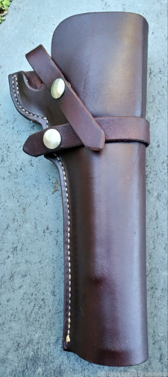 NOS fine vintage leather George Lawrence holster for RUGER blackhawk 44 mag-img-1
