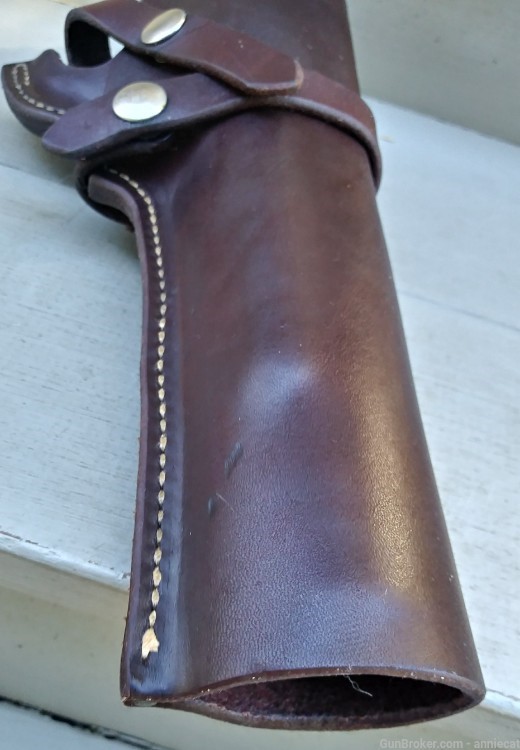 NOS fine vintage leather George Lawrence holster for RUGER blackhawk 44 mag-img-9