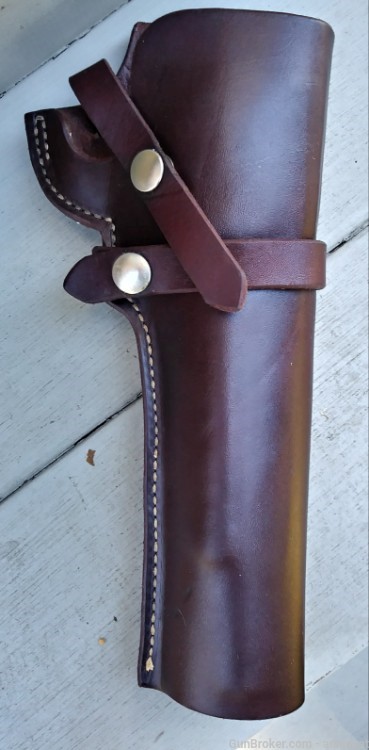 NOS fine vintage leather George Lawrence holster for RUGER blackhawk 44 mag-img-2