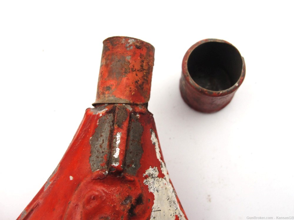 Antique Curtis's & Harvey's gunpowder tin flask 19th Calcutta London-img-4