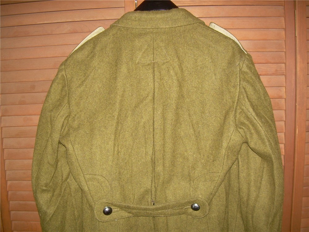 NOS Romanian mil-surp VTG wool trench greatcoat, Med size, marked Talia IV -img-3
