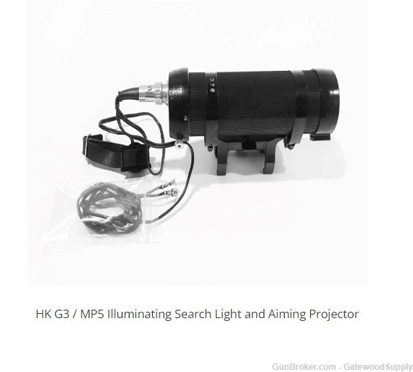 HK G3 / MP5 ILLUMINATING SEARCH LIGHT AND AIMING PROJECTOR-img-0
