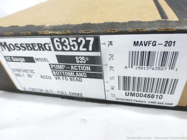 NIB Mossberg 835 12 GA 26"  X-Factor Full Choke Camo Finish 63527-img-9