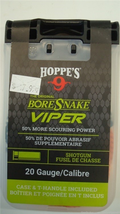 HOPPE'S 20 Gauge Viper Bore Snake Cleaning Kit-img-0