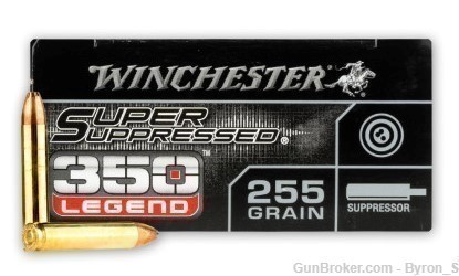 20rds Winchester Super Suppressed™ .350 Legend 255gr SUP350 + FAST SHIP-img-1