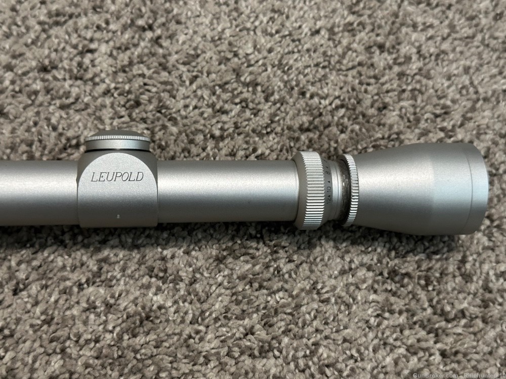 Leupold Vari-X II 4-12x40mm riflescope silver ss 1” tube duplex AO rare -img-1