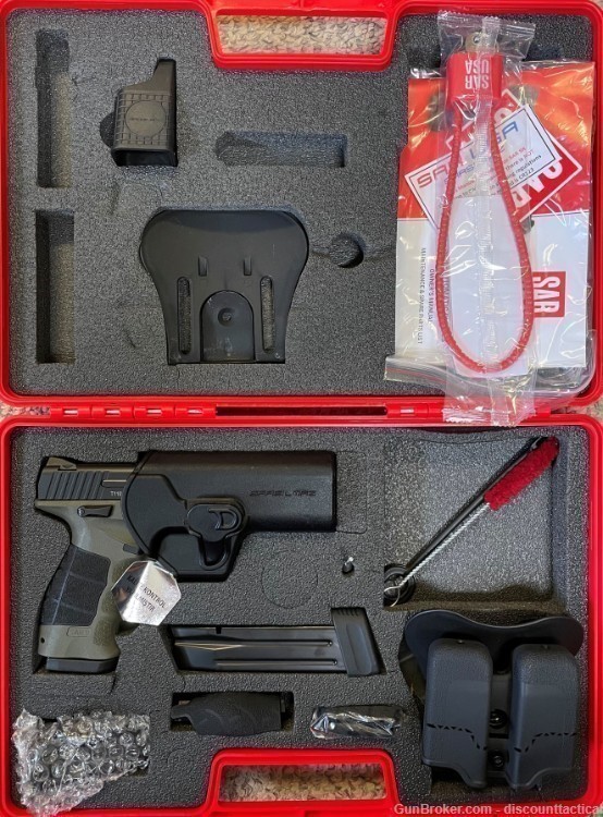 SAR USA, SAR9X, Semi-automatic, Striker Fired Pistol, 9MM, 4.4" Barrel-img-3