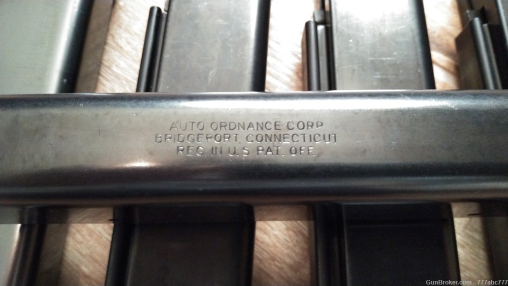 USGI Thompson Submachine Gun 20 Rd. Magazines and Magazine Pouch WW II-img-5