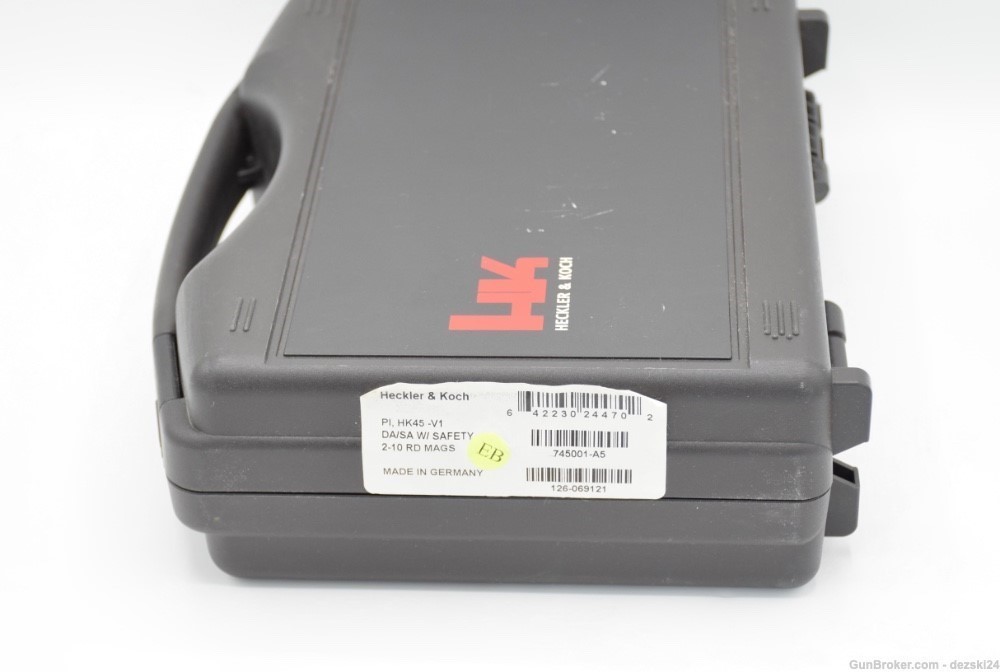 HECKLER & KOCH HK45/HK45C PISTOL CASE PISTOL BOX FULL SIZE OR COMPACT Oem-img-3