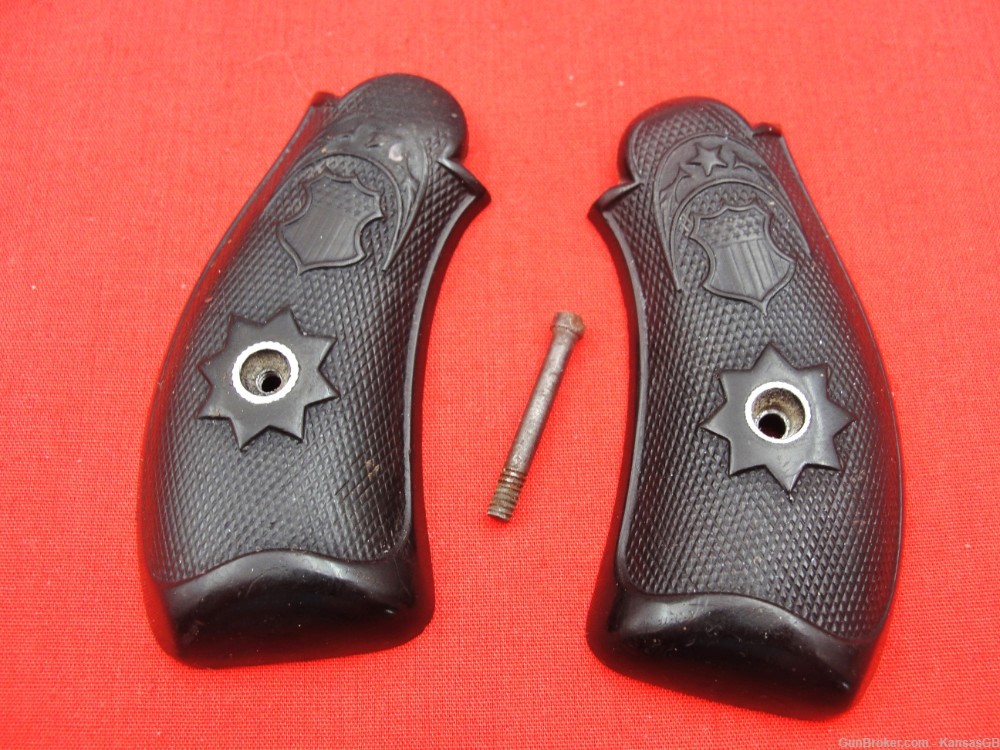 H&A Hopkins & Allen double action #5 32 S&W grips-img-0
