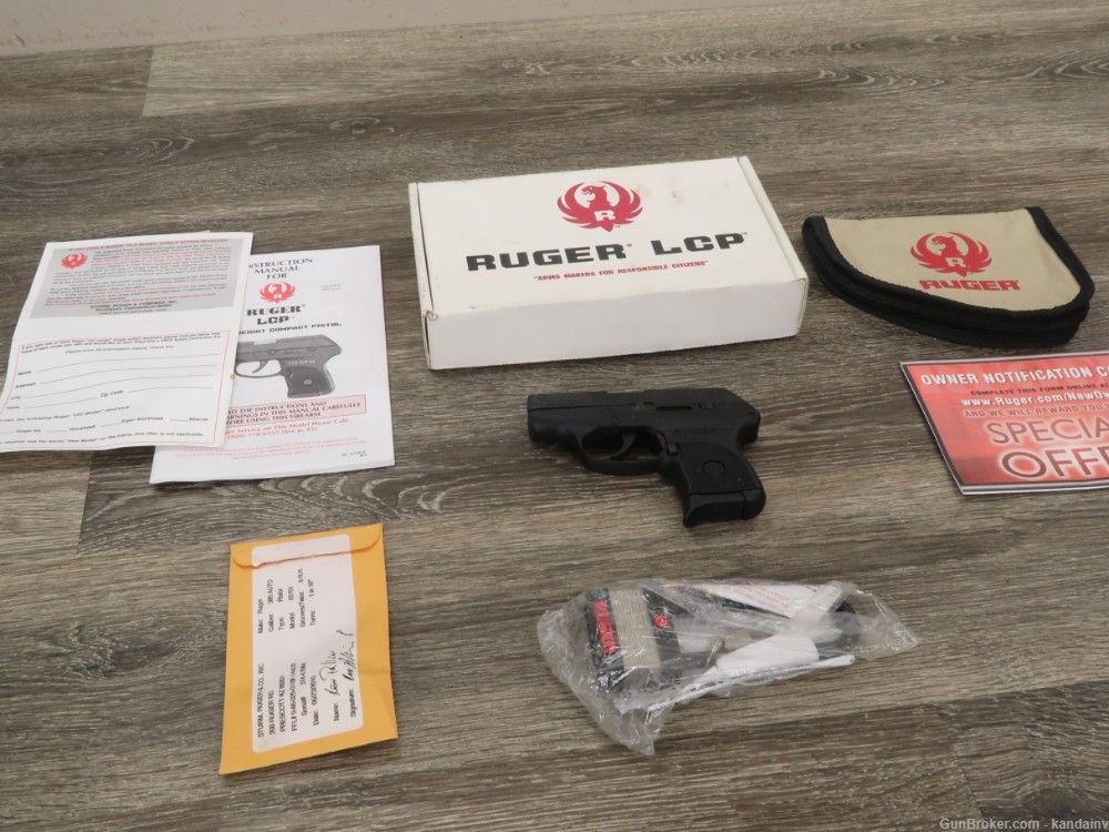 Ruger Model LCP .380 ACP 2-3/4" w/ Box-img-0