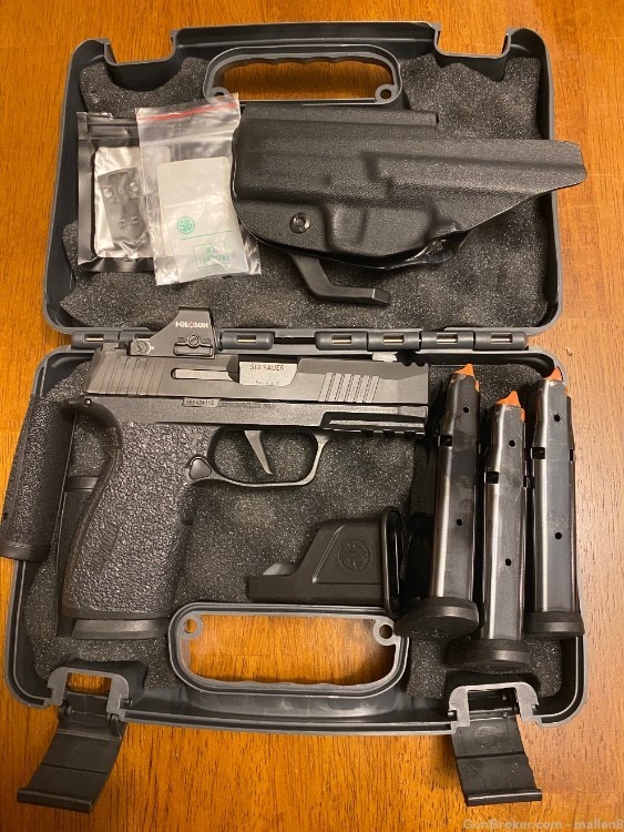 Sig Sauer P365X 365XCA-9-Compact 9mm Pistol with Extras Super Nice-img-0