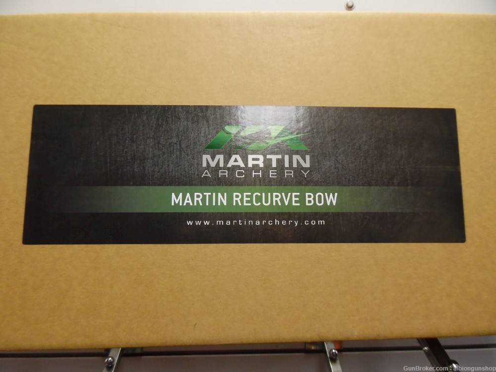 martin recurve bow 40# jaguar f kit reaper new in box-img-0