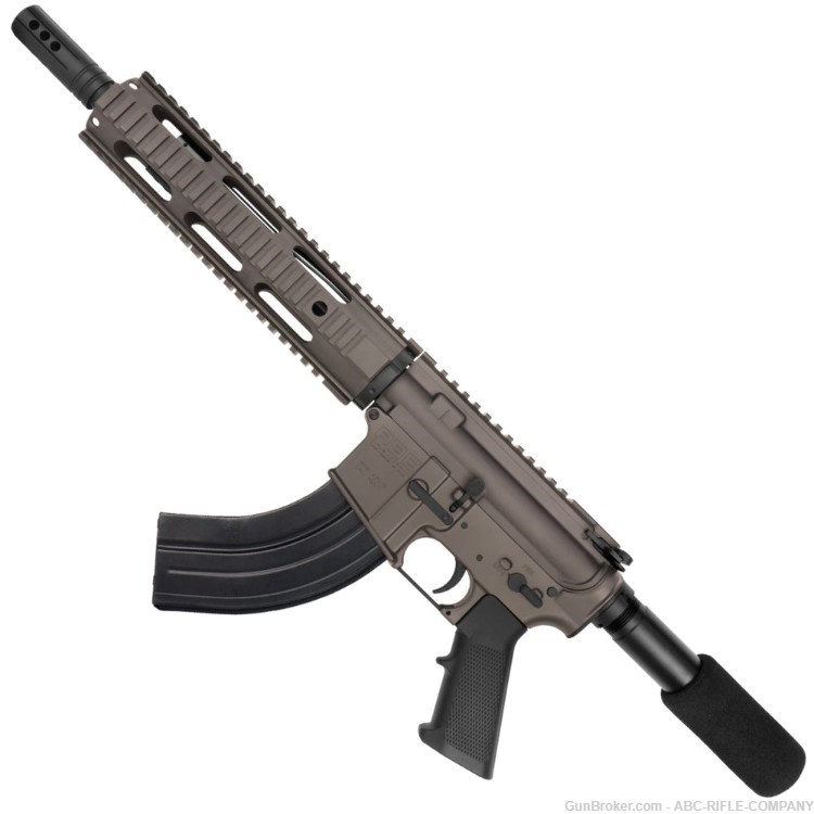 AR-15 7.62X39 Pistol 10.5" Barrel Quad Rail Handguard-Tungsten-img-1