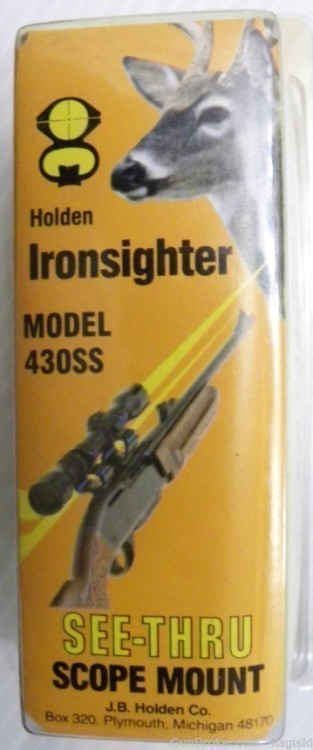 IRONSIGHTER 430SS Stainless See-Thru Scope Mount S&W 19 29 57 629 6"- 8" -img-0