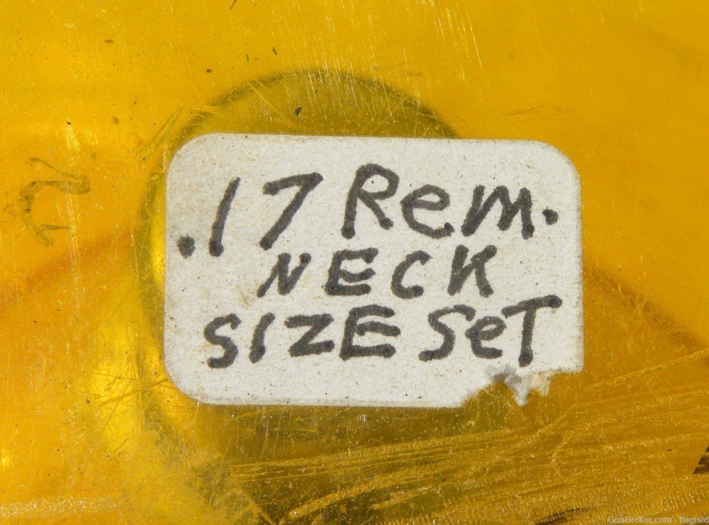 Used Set of LEE 17 Remington Neck Sizing Dies-img-0