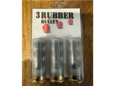 12 ga .12 gauge less lethal (3 rubber bullets) pest control