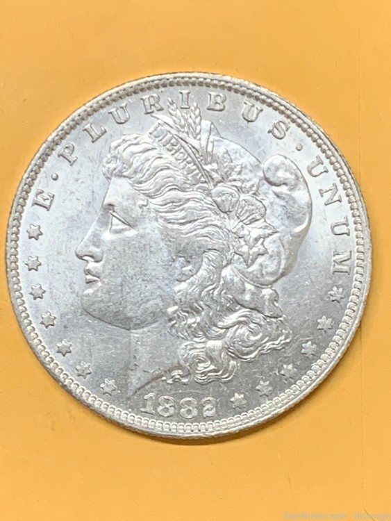 1882-O Morgan Silver Dollar - BU detail -img-0