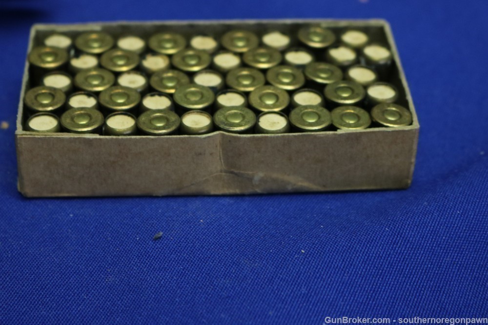 Vintage Winchester .38 Smith factory blanks 48 rounds in original box-img-9