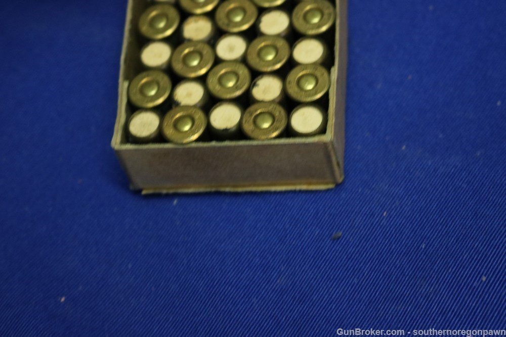 Vintage Winchester .38 Smith factory blanks 48 rounds in original box-img-8
