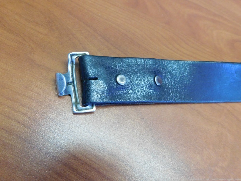German WWII Wehrmacht Belt Buckle w/Leather Belt (3)-img-4
