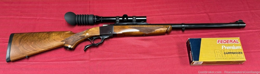 1993 Ruger No. 1 .416 Rigby 24" W/ 2.75x Scope and Ammo!-img-0