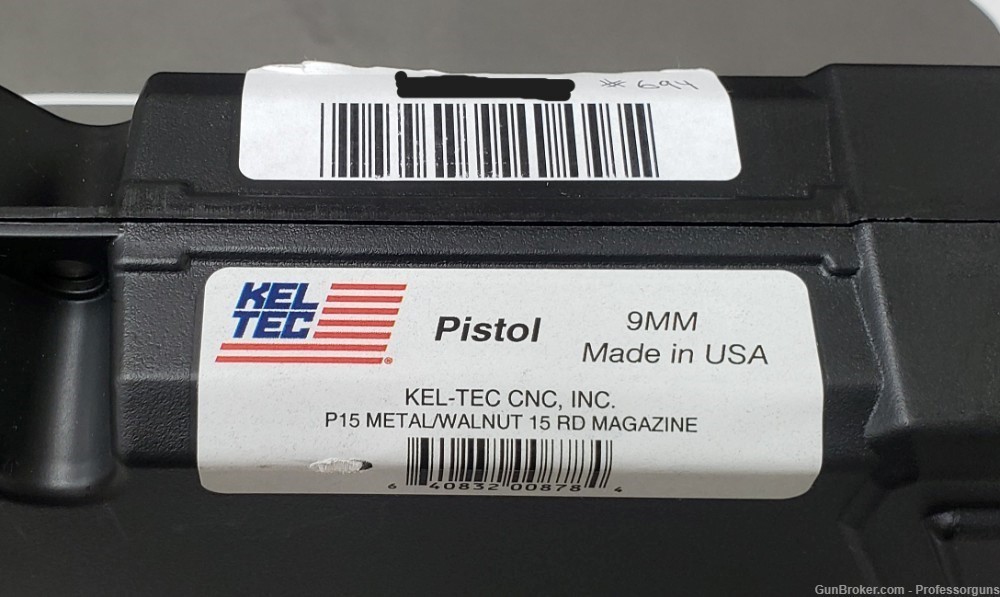 Kel-Tec P15 Metal 9mm, Walnut Grips, 15 rd mag-img-3