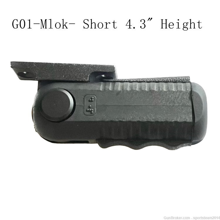 ADE G01 Short Picatinny Quick Release 5-Position Foregrip with Rubber Grip-img-4
